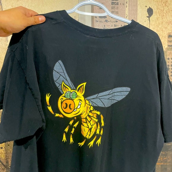PiG fly t-shirt black - Picture 2 of 2